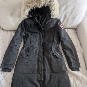 Women's Black Parka Coat